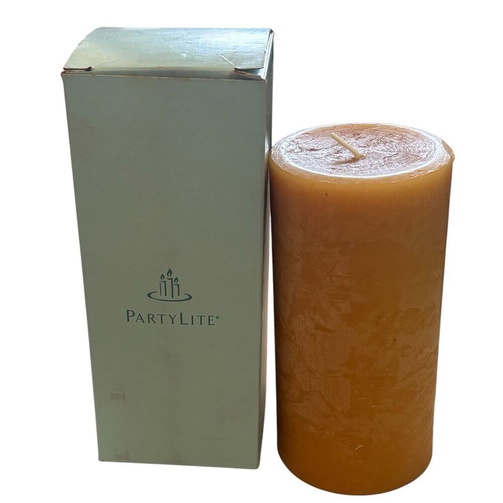 New Partylite Pillar Candle 3”x7” Bamboo Mist NIB Fresh